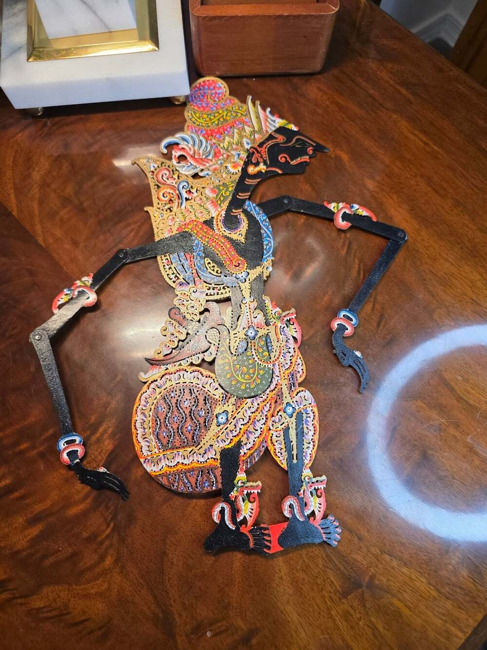 Traditional Indonesian Wayang Kulit Shadow Puppet No Sticks
